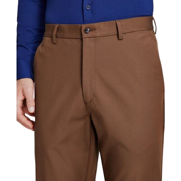 Michael Kors Men's Light Brown Cotton Stretch Major Dress Pants Size W38 L30 - Picture 4 of 5